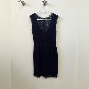 Babaton black lace dress